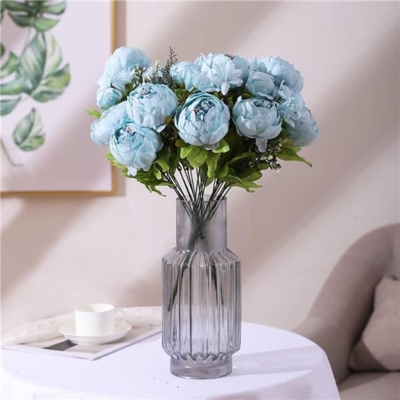 Artificial Peony Silk Flowers Fake Flowers Vintage Wedding Home Decoration - Picture 5 of 5